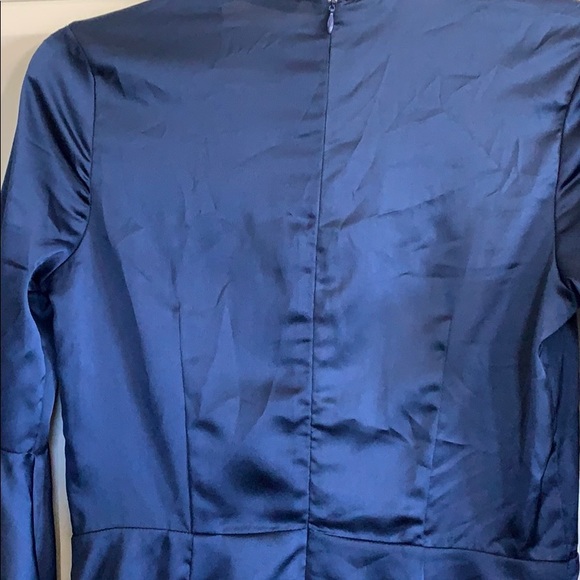 Small Navy Blue Short Romper w/ Back Zip - Picture 6 of 9